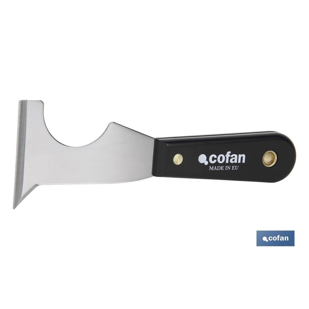 ESPATULA MULTIUSOS ACERO CARBONO MANGO PLASTICO 65MM