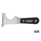 ESPATULA MULTIUSOS ACERO CARBONO MANGO PLASTICO 65MM