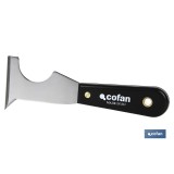 ESPATULA MULTIUSOS ACERO CARBONO MANGO PLASTICO 65MM
