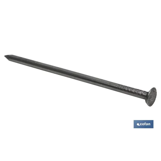Comprar PUNTA HIERRO CABEZA PLANA 4,4X100MM Cofan | almacendeferreteriacor.es