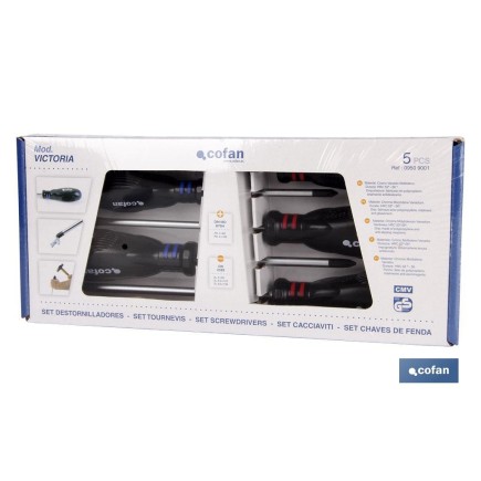 SET DESTORNILLADOR 5 PCS. TORX