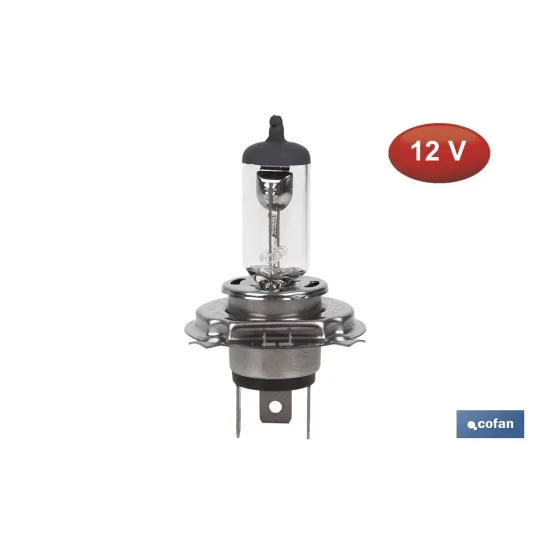Comprar LÁMPARA HALÓGENA COFAN H4 (P43t) 12 Cofan | almacendeferreteriacor.es