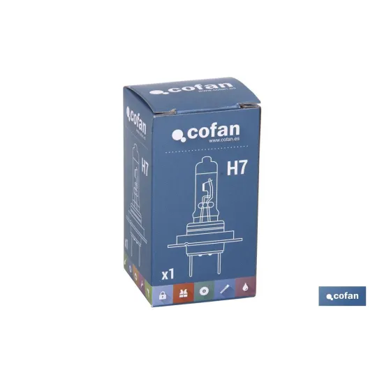 Comprar LÁMPARA HALÓGENA COFAN H7 (Px26d) 1 Cofan | almacendeferreteriacor.es