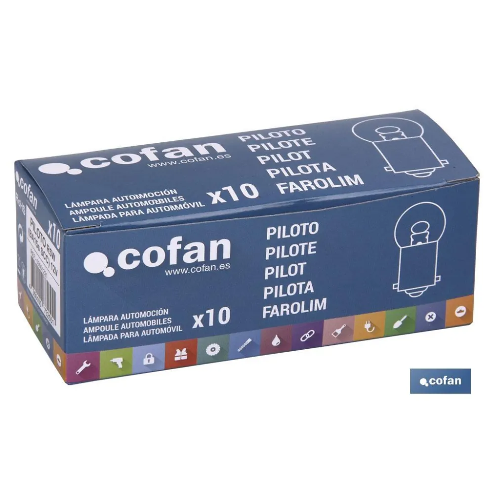 Comprar LÁMPARA COFAN PILOTO R5W (BA15s SCC Cofan | almacendeferreteriacor.es