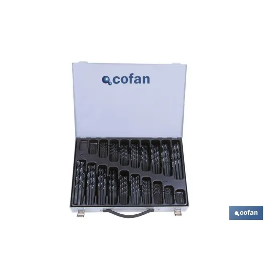 Comprar MALETIN SURTIDO BROCAS HSS 1-10 - 2 Cofan | almacendeferreteriacor.es