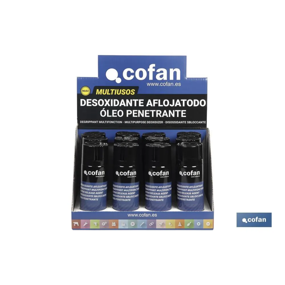 Comprar EXPOSITOR AFLOJATODO 400ML. 12 UNDS Cofan | almacendeferreteriacor.es