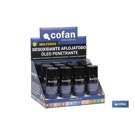 Comprar EXPOSITOR AFLOJATODO 400ML. 12 UNDS Cofan | almacendeferreteriacor.es