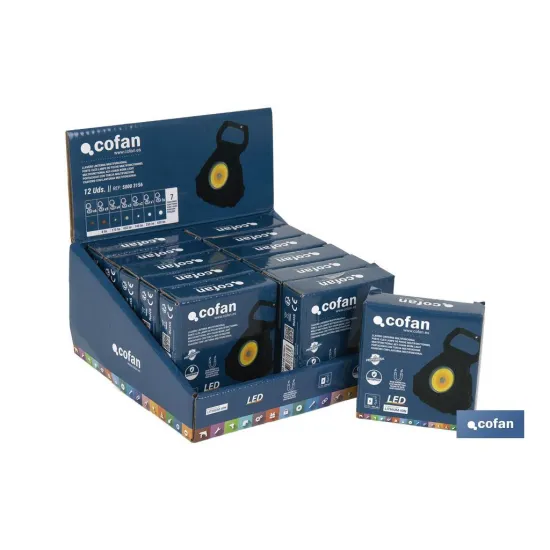 Comprar EXPOSITOR LLAVERO LINTERNA 12 UDS ( Cofan | almacendeferreteriacor.es