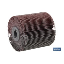 CILINDRO CEPILLO DE LAMINA C/ TELA ABRASIVA G-80