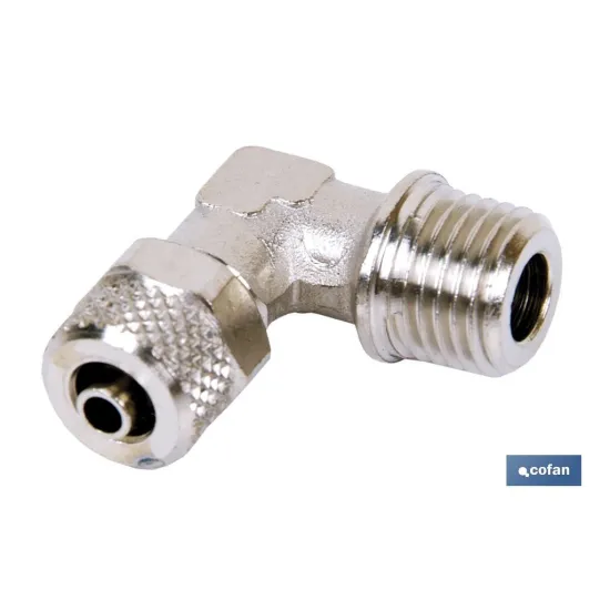 Comprar CODO MACHO ROSCA METRICA T-6/4 M-12 Cofan | almacendeferreteriacor.es