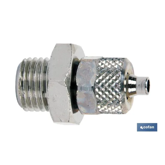 Comprar RECTO MACHO ROSCA METRICA T6/4 - M1 Cofan | almacendeferreteriacor.es