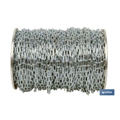 CADENA CINCADA DE 7 MM.  (24 M.)