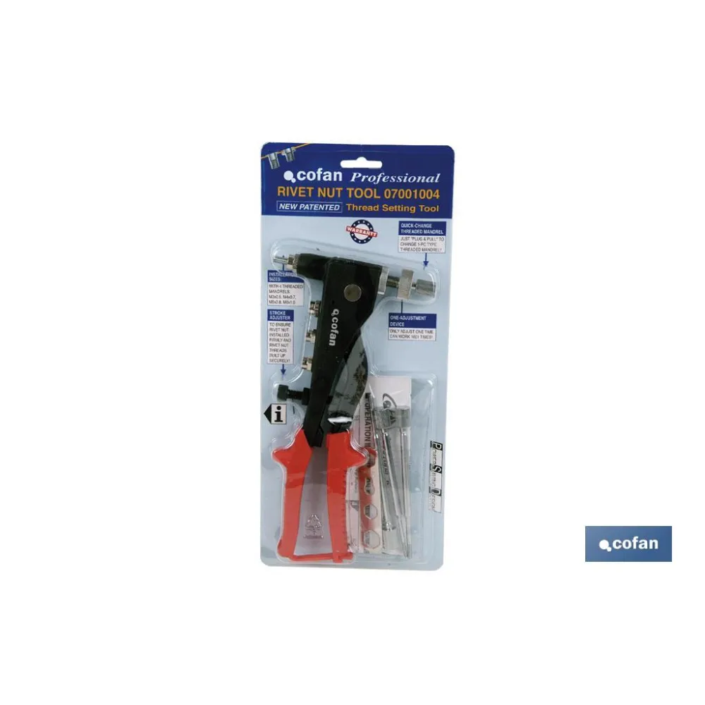 Comprar REMACHADORA TUERCAS REMACH. M-3 A M Cofan | almacendeferreteriacor.es