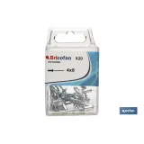 Comprar BL 20 UDS. REMACHE AL 4X10 (PACK: 1 Cofan | almacendeferreteriacor.es