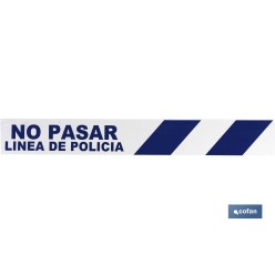 CINTA BALIZ. NO PASAR LINEA POLICIA 80MMX100MTS