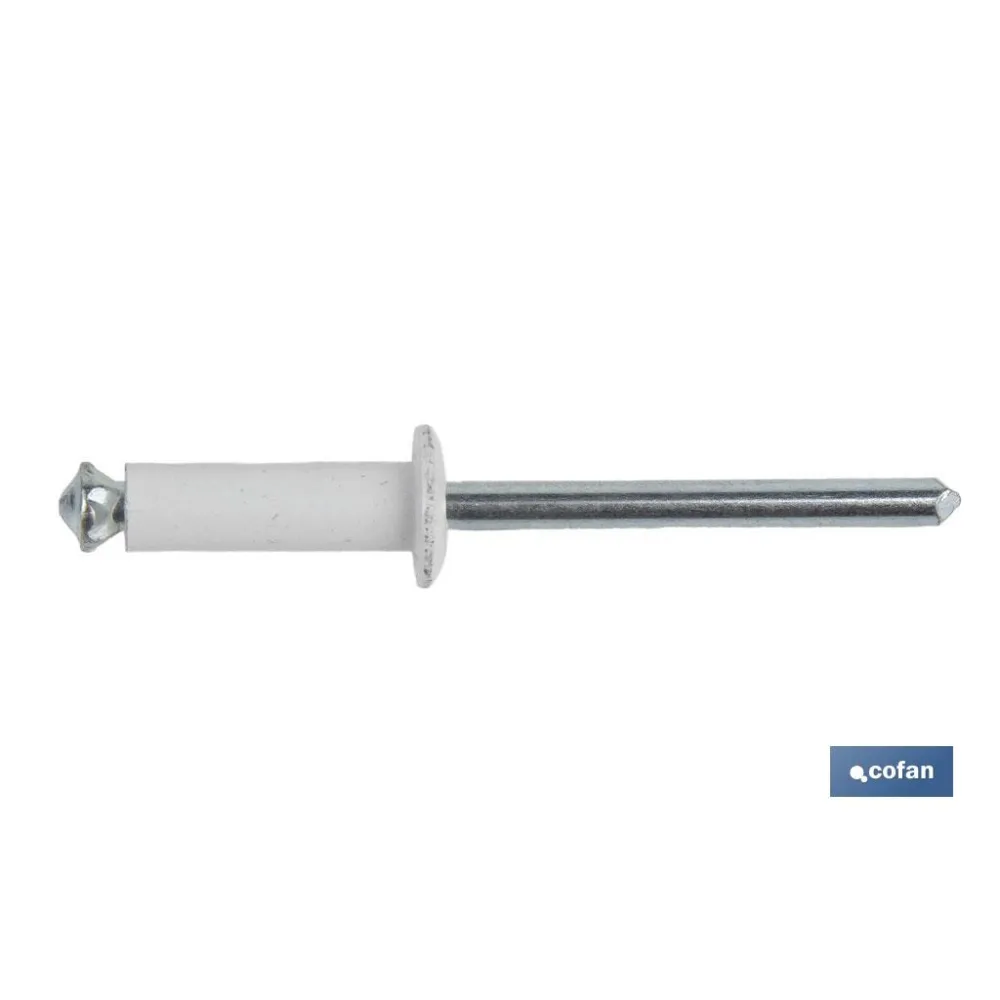 Comprar REMACHE DE FLOR BLANCO 4 X 16 MM (P Cofan | almacendeferreteriacor.es
