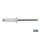 Comprar REMACHE DE FLOR BLANCO 4.8 X 16 MM  Cofan | almacendeferreteriacor.es