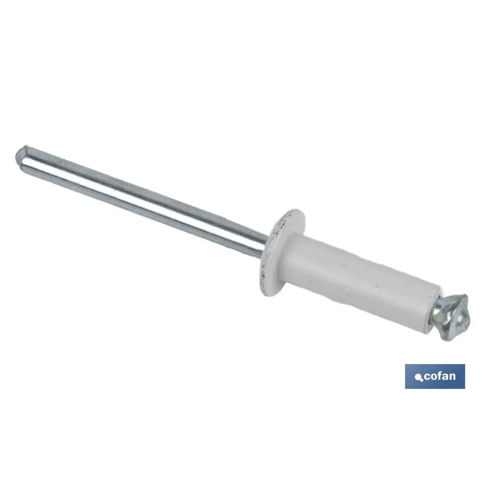 Comprar REMACHE DE FLOR BLANCO 4.8 X 16 MM  Cofan | almacendeferreteriacor.es