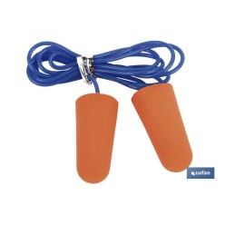 BLISTER 10 TAPONES (5 par) OIDOS C/CUERDA PU SNR36