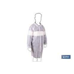 BATA BLANCA DESECHABLE DE PP TALLA ÚNICA