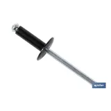 Comprar REMACHE FLOR ALA ANCHA NEGRO 4 X 16 Cofan | almacendeferreteriacor.es