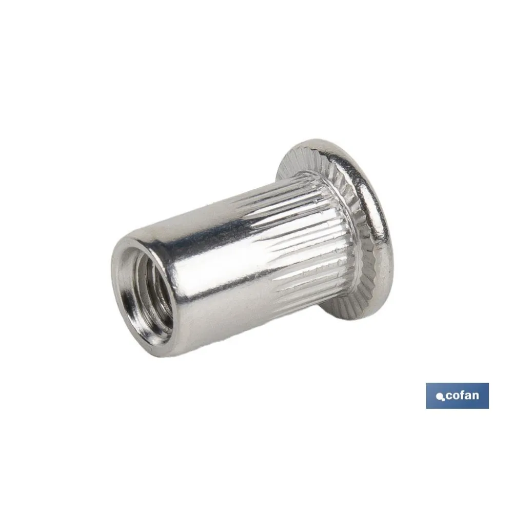 Comprar TUERCAS REMACHABLES RANURADAS ANCHA Cofan | almacendeferreteriacor.es