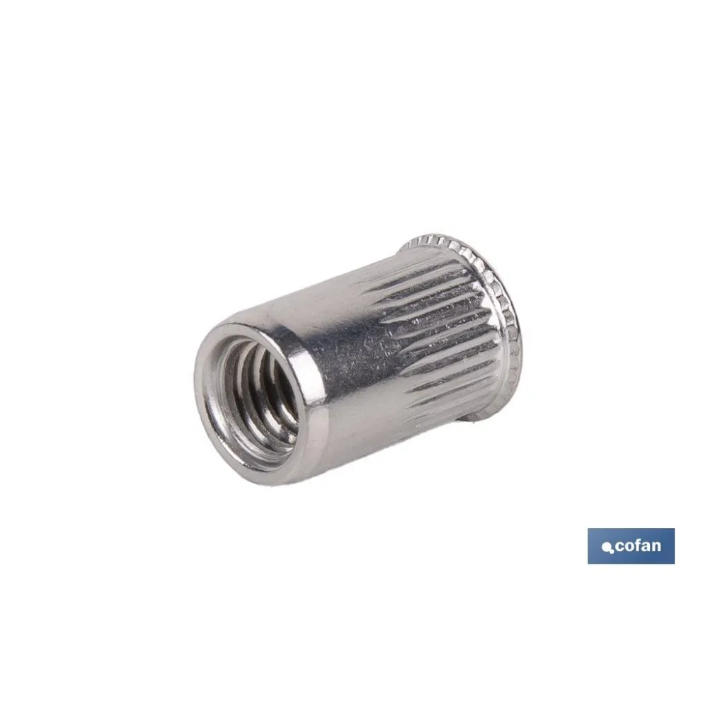 Comprar TUERCAS REMACHABLES RANURADAS CABEZ Cofan | almacendeferreteriacor.es