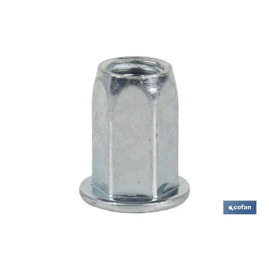 Comprar TUERCAS REMACHABLES HEXAGONAL ANCHA Cofan | almacendeferreteriacor.es