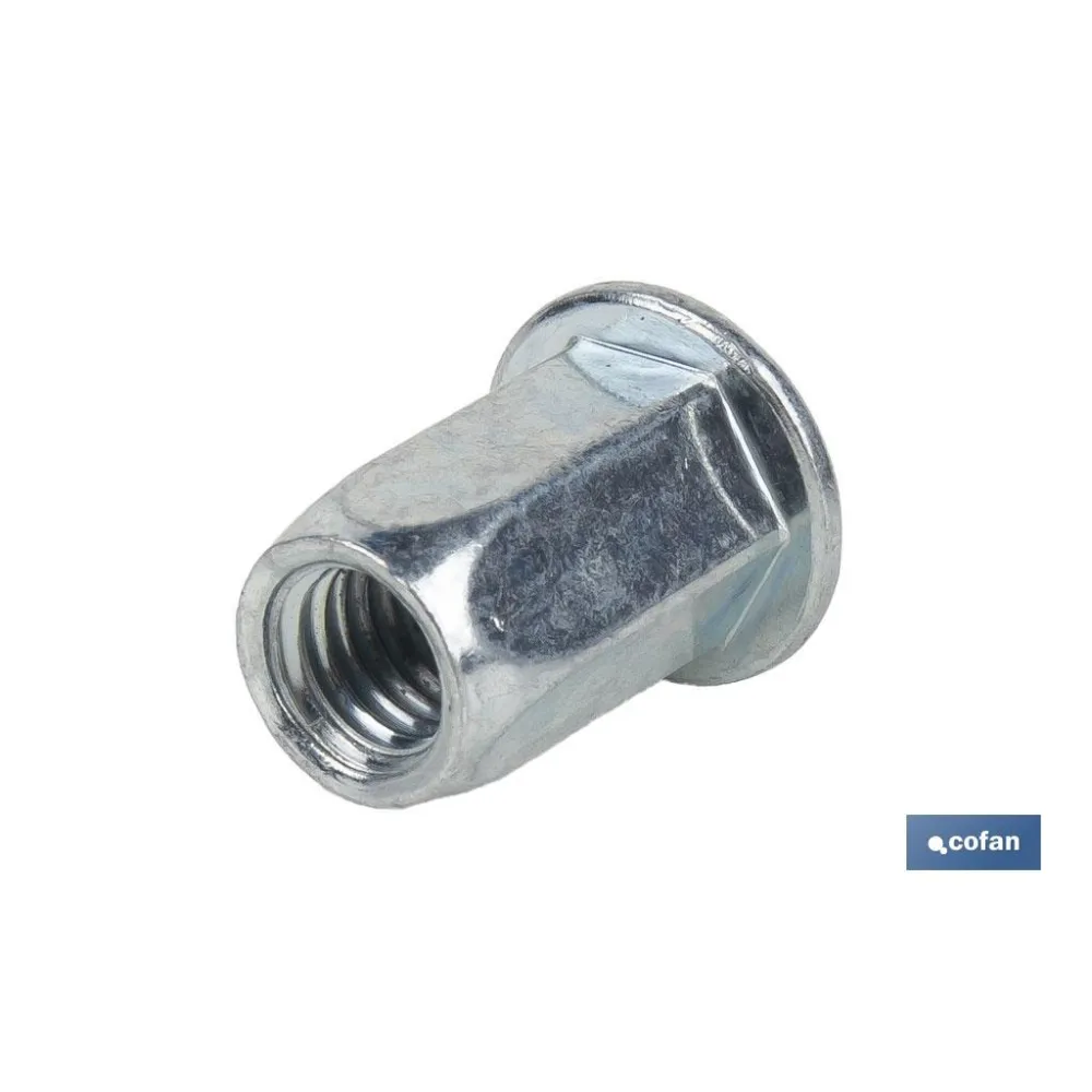 Comprar TUERCAS REMACHABLES HEXAGONAL ANCHA Cofan | almacendeferreteriacor.es