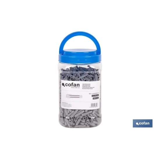 Comprar TACO NYLON PA-6 M-6X30 BOTE DE 1.00 Cofan | almacendeferreteriacor.es