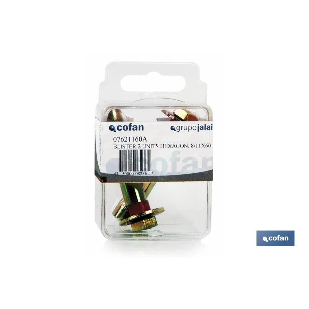 Comprar BL 2 UNITS HEXAGON. 6/8X60 (PACK: 1 Cofan | almacendeferreteriacor.es