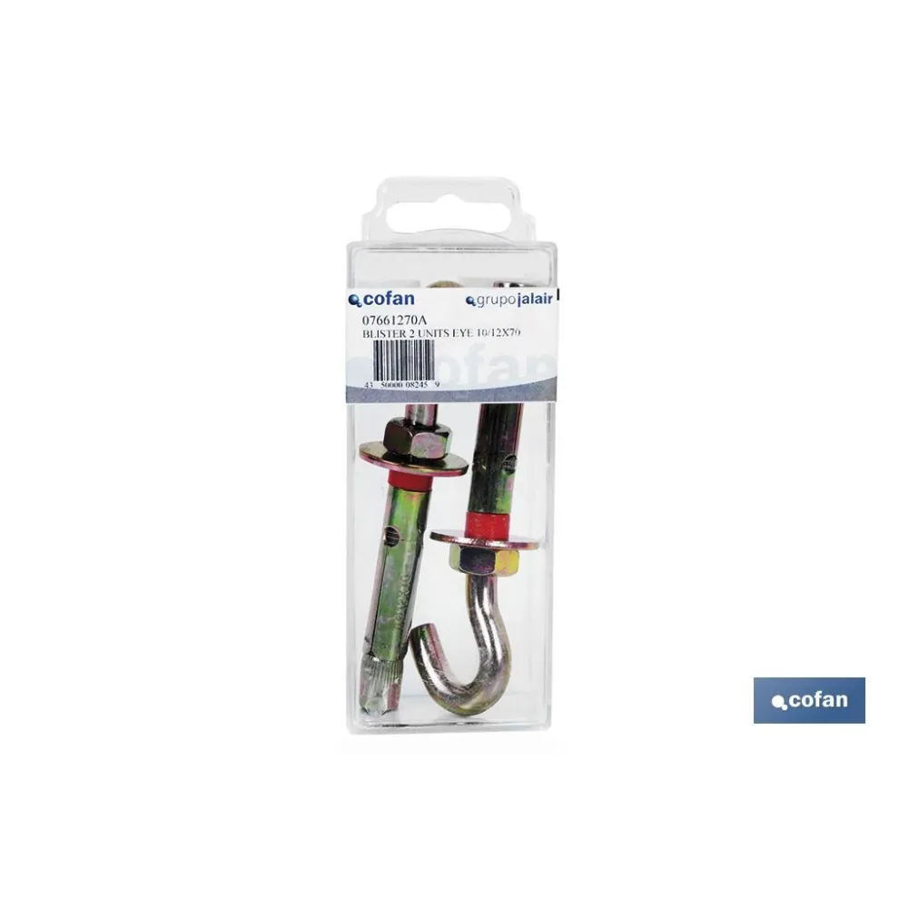 Comprar BL 1 UNITS HOOK 6/8X45 (PACK: 10 UD Cofan | almacendeferreteriacor.es