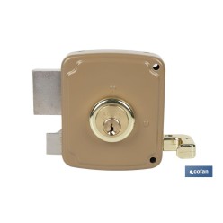 CERRADURA SOBREPONER C/CERRADERO 100mm DERECHA