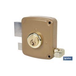CERRADURA SOBREPONER C/CERRADERO 100mm DERECHA