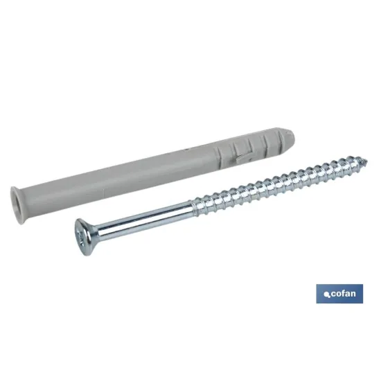 Comprar TACO LARGO DE GOLPE CON TORNILLO PO Cofan | almacendeferreteriacor.es