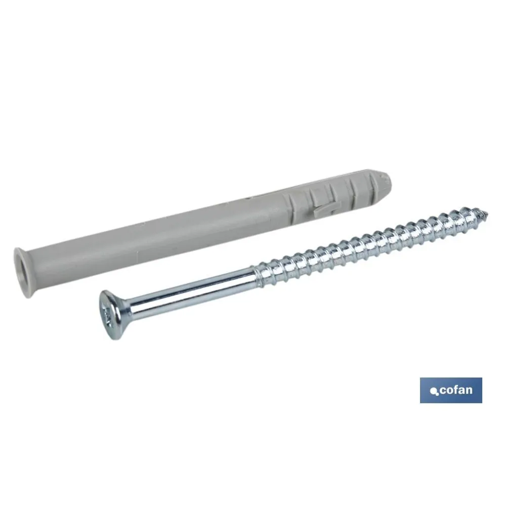 Comprar TACO LARGO DE GOLPE CON TORNILLO PO Cofan | almacendeferreteriacor.es
