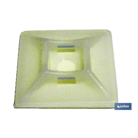 Comprar BASE ADHESIVA BRIDAS 12X12 (PACK: 1 Cofan | almacendeferreteriacor.es