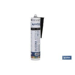 SILICONA ACETICA UNIVERSAL 280 ML NEGRO