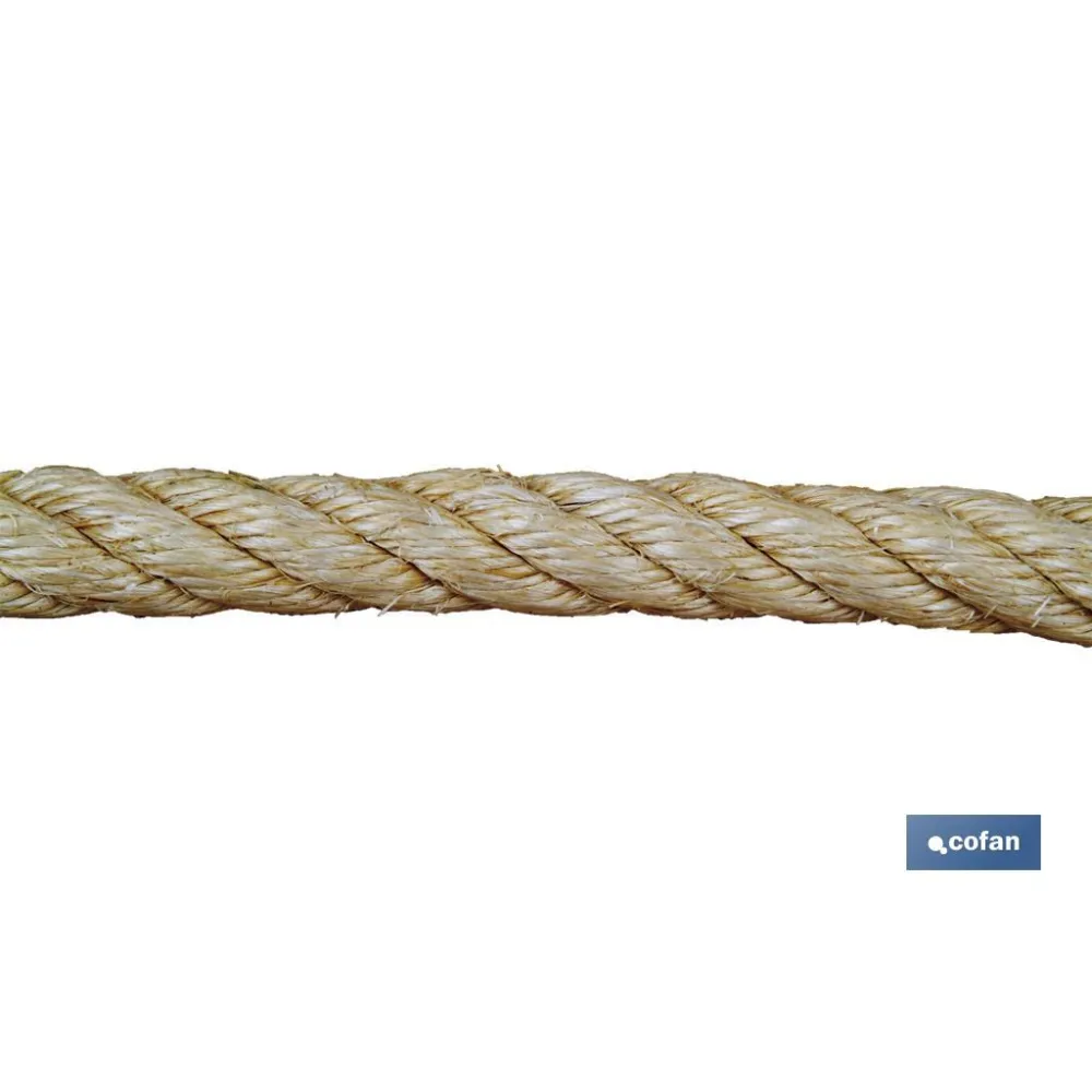 Comprar CUERDA SISAL 4 CABOS 16 MM 100 MTS  Cofan | almacendeferreteriacor.es