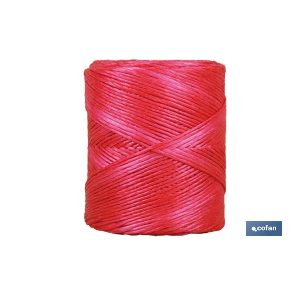 Comprar BOBINA HILO RAFIA/ 600 750 GRS ROJO Cofan | almacendeferreteriacor.es