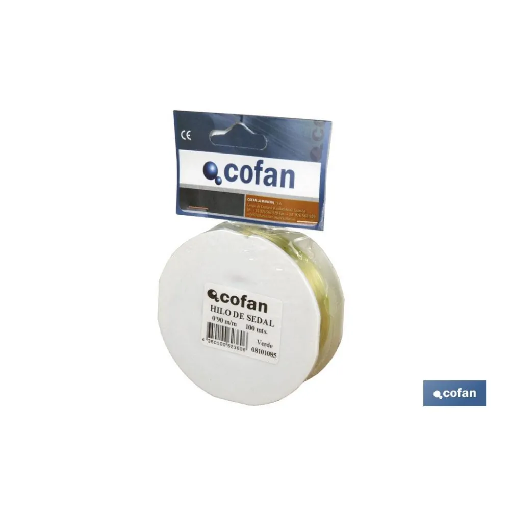 Comprar BLISTER HILO DE SEDAL 0.9 MM 100 MT Cofan | almacendeferreteriacor.es