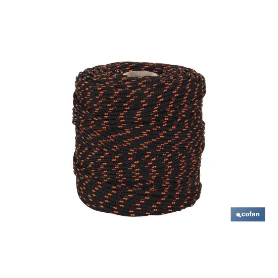 Comprar CORDÓN TRENZADO HIPPIE NEGRO/NARANJ Cofan | almacendeferreteriacor.es