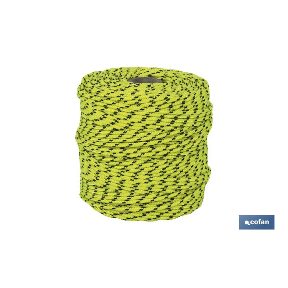Comprar CORDÓN TRENZADO HIPPIE AMARILLO/NEG Cofan | almacendeferreteriacor.es
