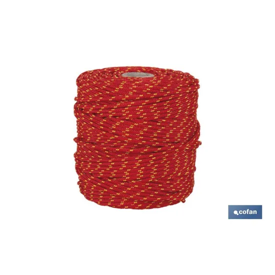 Comprar CORDÓN TRENZADO HIPPIE ROJO/AMARILL Cofan | almacendeferreteriacor.es