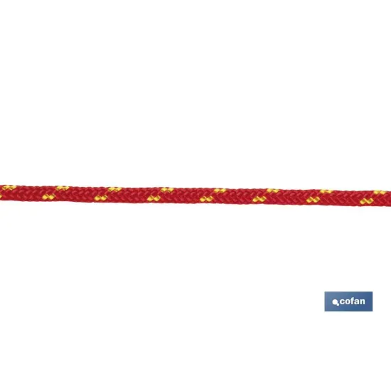 Comprar CORDÓN TRENZADO HIPPIE ROJO/AMARILL Cofan | almacendeferreteriacor.es