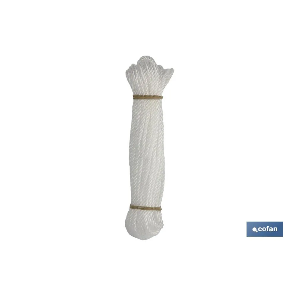Comprar MADEJA CUERDA PLÁSTICO 5MM 10M BLAN Cofan | almacendeferreteriacor.es