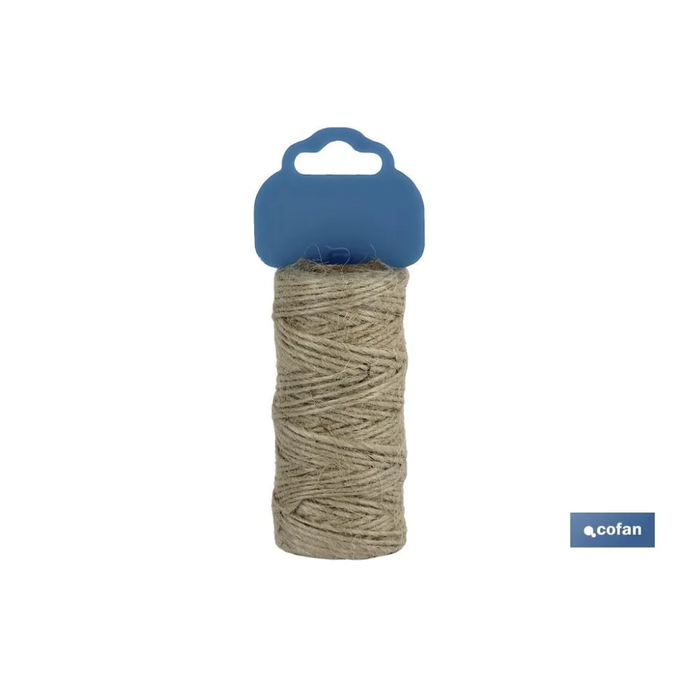 Comprar BOBINA HILO YUTE Nº2 1,5MM 100G NAT Cofan | almacendeferreteriacor.es
