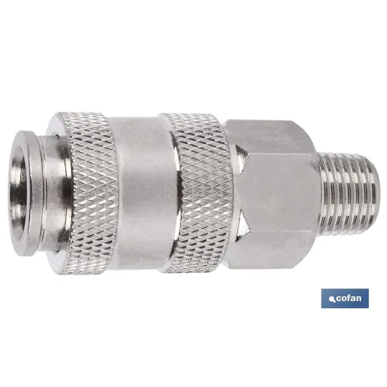 Comprar ENCHUFE RAPIDO UNIVERSAL MACHO 1/4" Cofan | almacendeferreteriacor.es