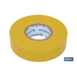 CINTA AISLANTE 180 Micras AMARILLA 19mmX20 Metros