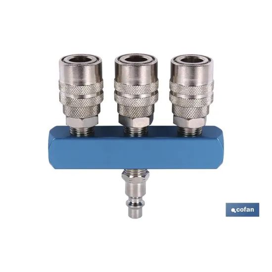 Comprar ENCHUFE RAPIDO CON 3 SALIDAS (PACK: Cofan | almacendeferreteriacor.es
